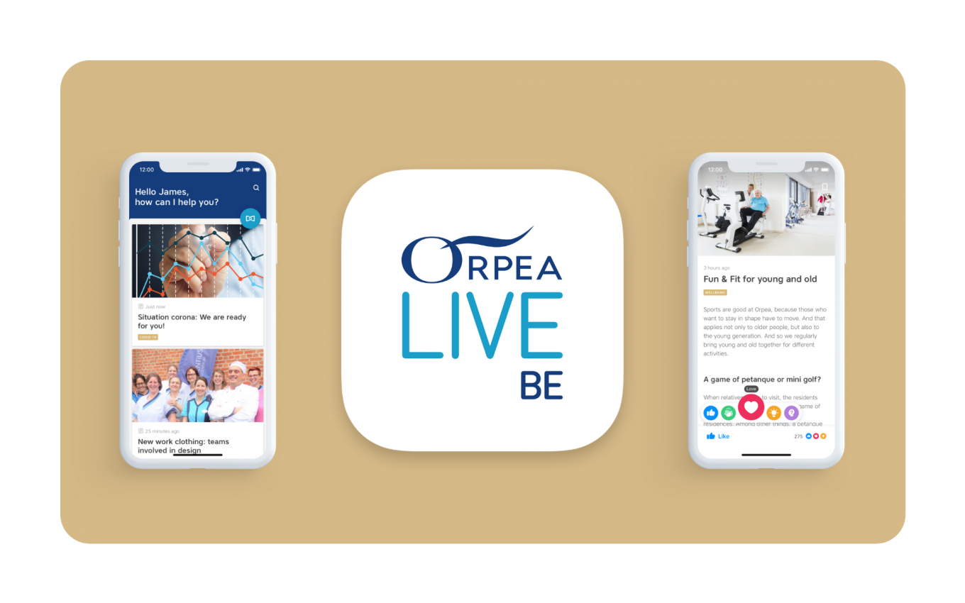 ORPEA LIVE internal communication app